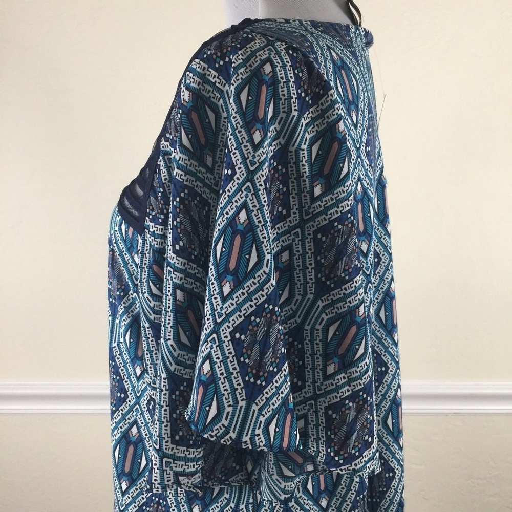 Notations Ruffled Butterfly Sleeve Top - Picture 5 of 8